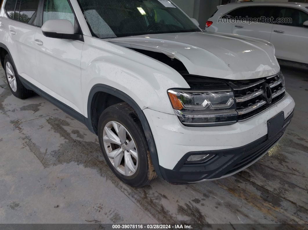 2018 Volkswagen Atlas 3.6l V6 Se White vin: 1V2CR2CA6JC566214