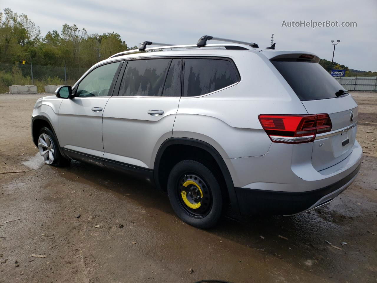 2018 Volkswagen Atlas Se Silver vin: 1V2CR2CA7JC516244