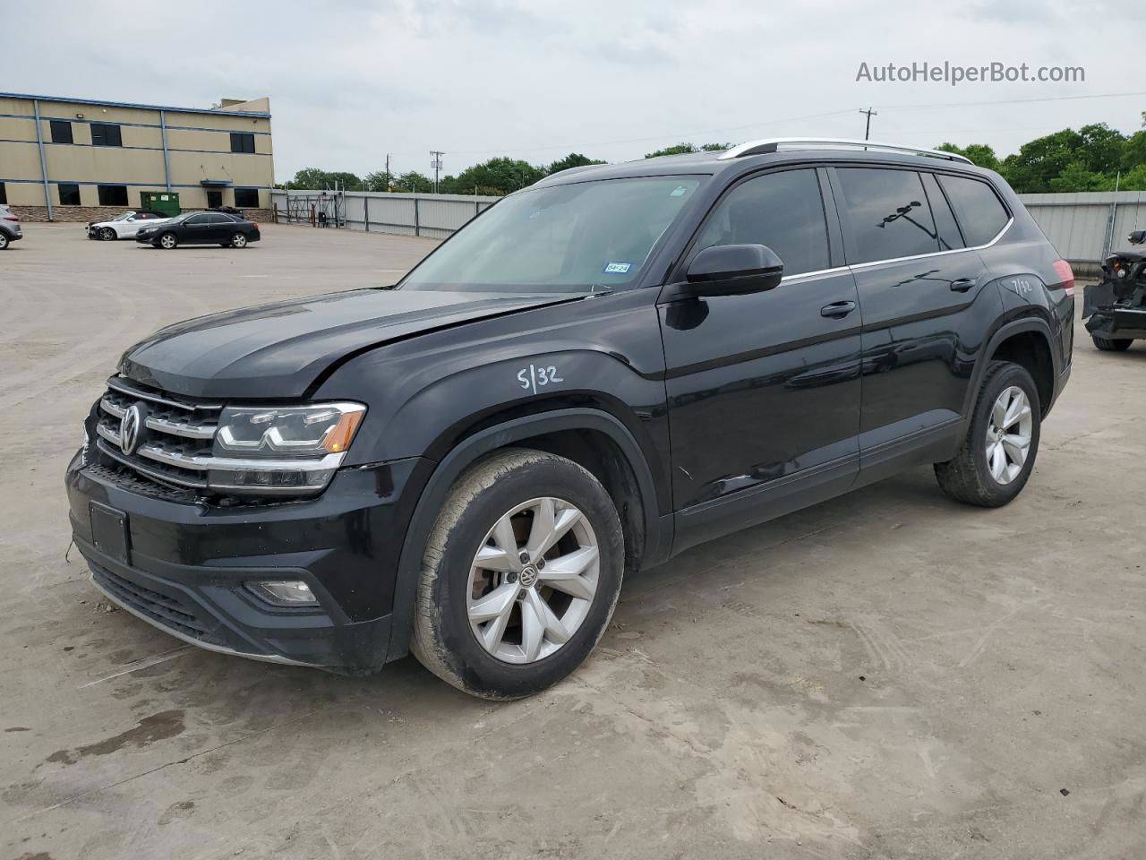 2018 Volkswagen Atlas Se Black vin: 1V2CR2CA8JC562519