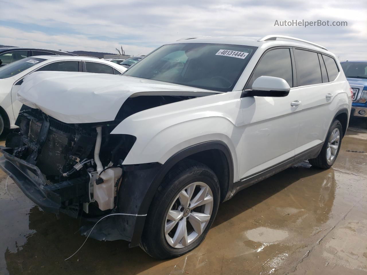 2018 Volkswagen Atlas Se White vin: 1V2CR2CA8JC567591