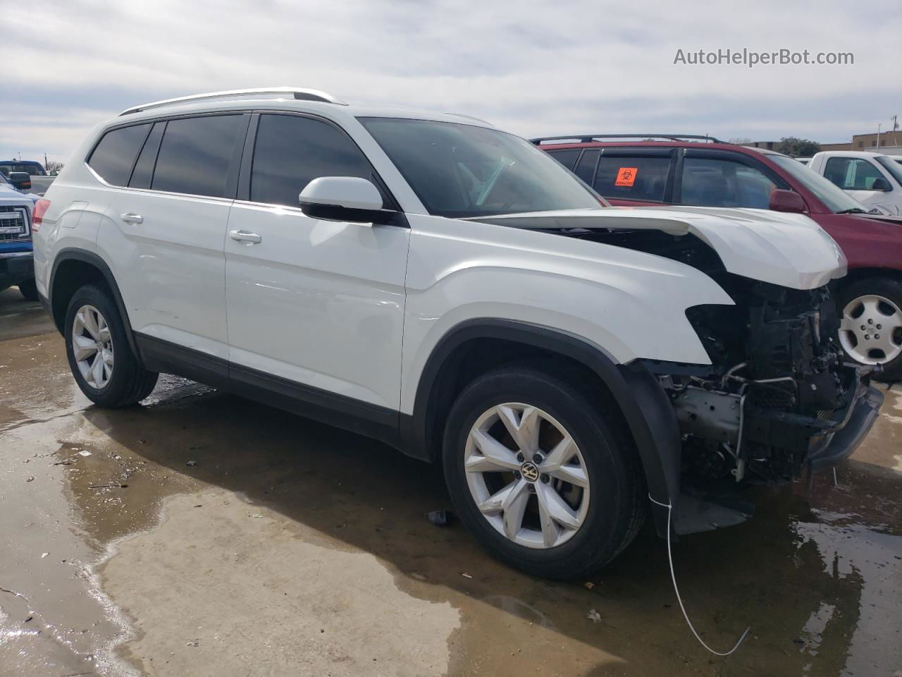 2018 Volkswagen Atlas Se White vin: 1V2CR2CA8JC567591