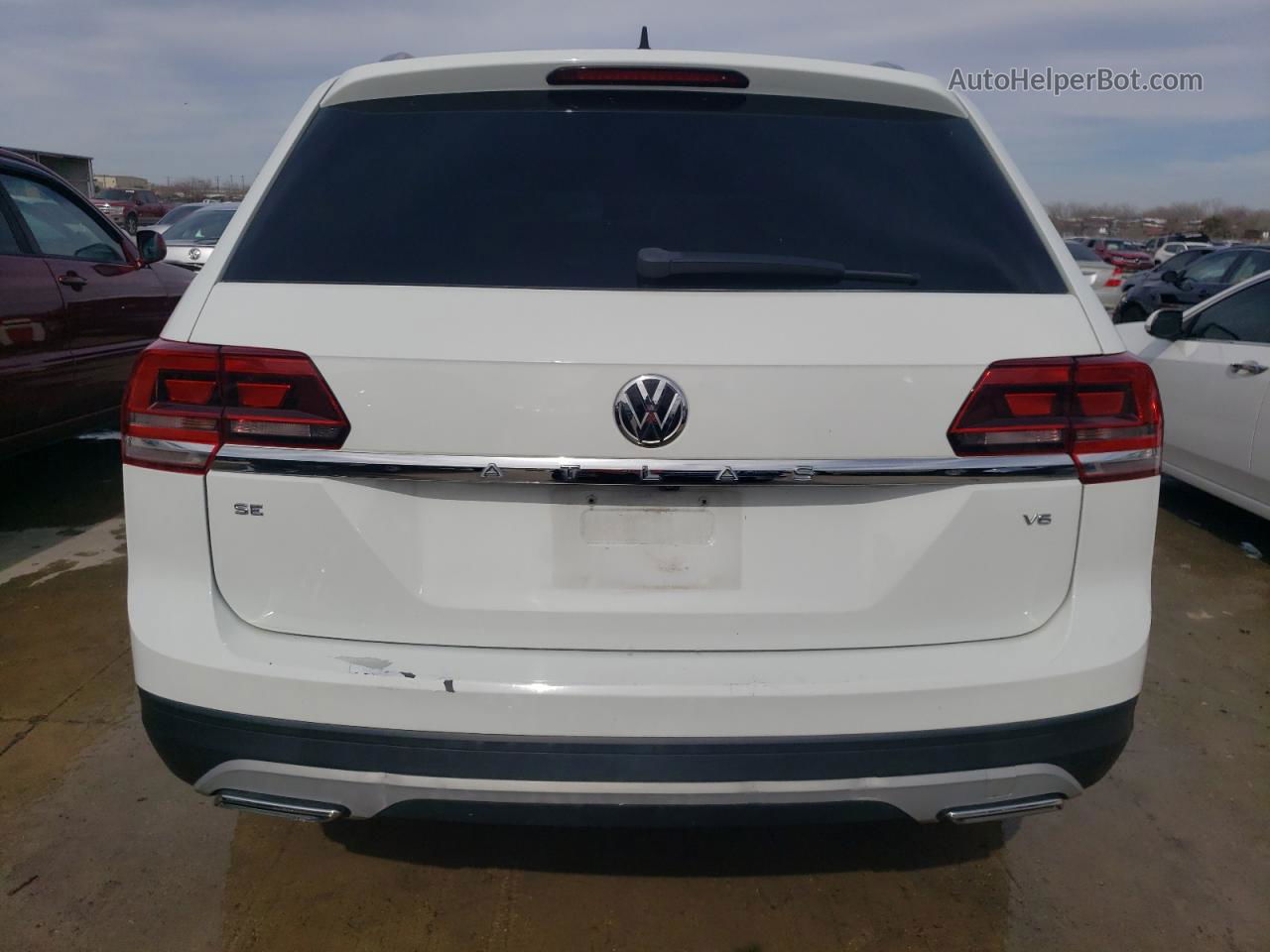 2018 Volkswagen Atlas Se White vin: 1V2CR2CA8JC567591