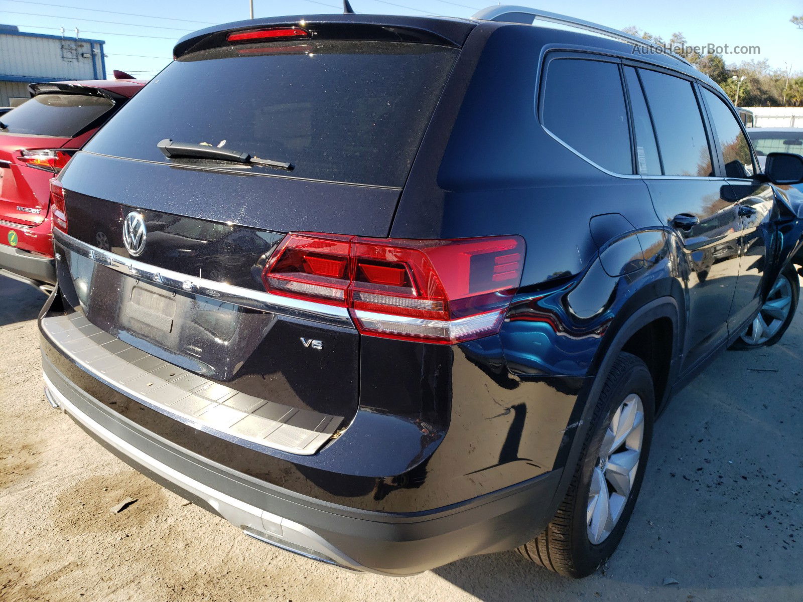 2018 Volkswagen Atlas Se Black vin: 1V2CR2CA9JC530601