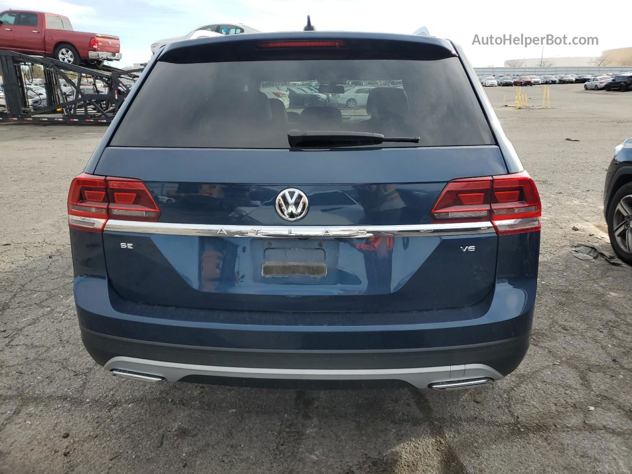 2018 Volkswagen Atlas Se Синий vin: 1V2CR2CA9JC567258