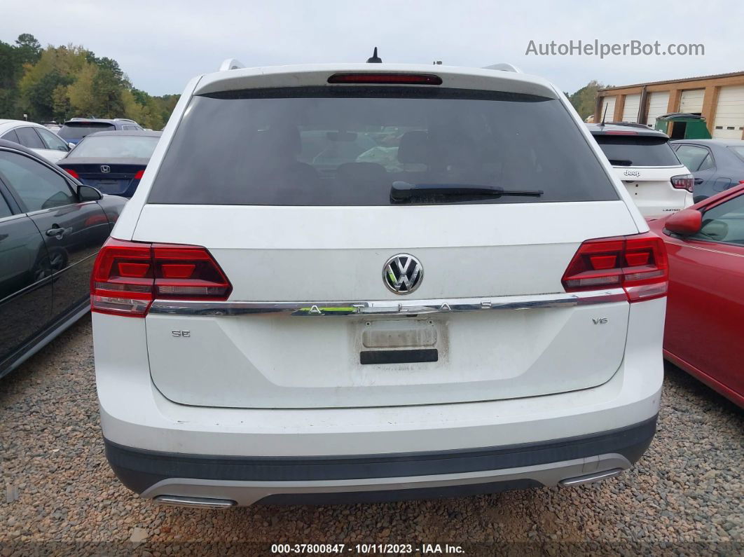 2018 Volkswagen Atlas 3.6l V6 Se White vin: 1V2CR2CAXJC505108