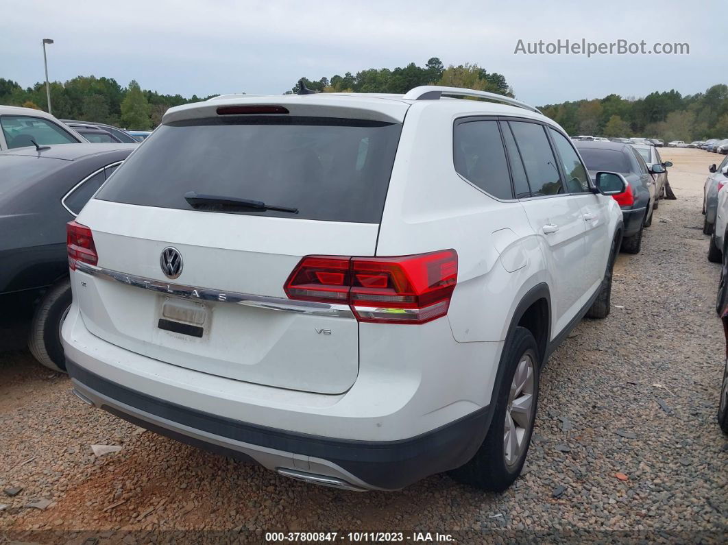 2018 Volkswagen Atlas 3.6l V6 Se White vin: 1V2CR2CAXJC505108