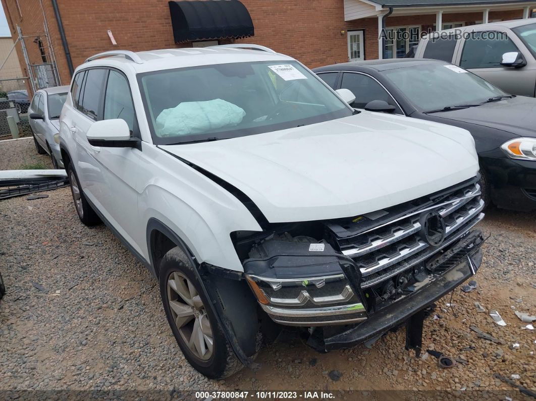 2018 Volkswagen Atlas 3.6l V6 Se White vin: 1V2CR2CAXJC505108