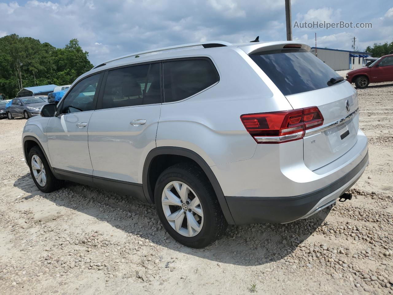 2018 Volkswagen Atlas Se Silver vin: 1V2CR2CAXJC505495