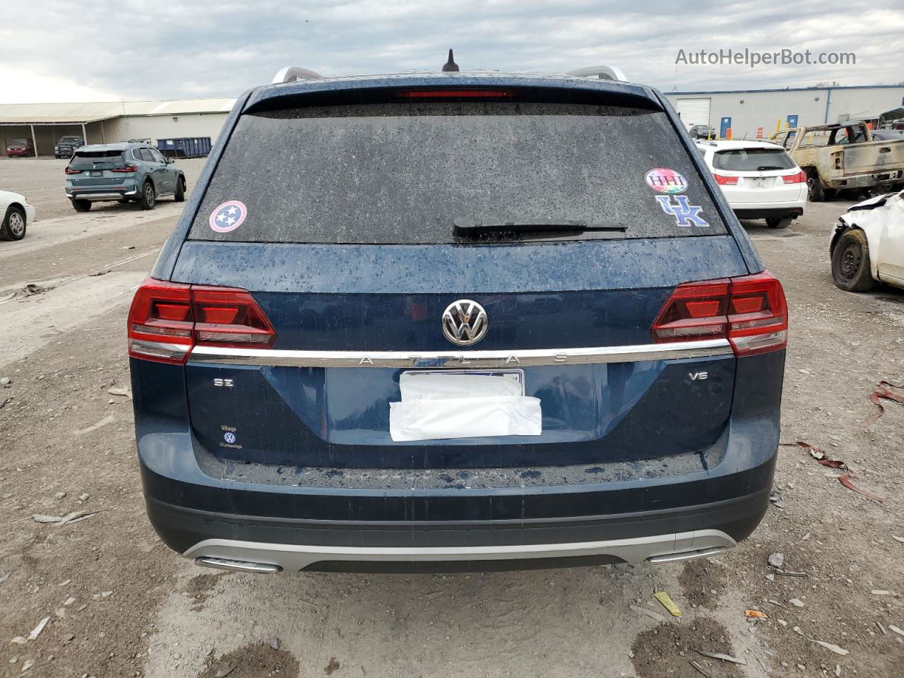 2018 Volkswagen Atlas Se Blue vin: 1V2CR2CAXJC561548