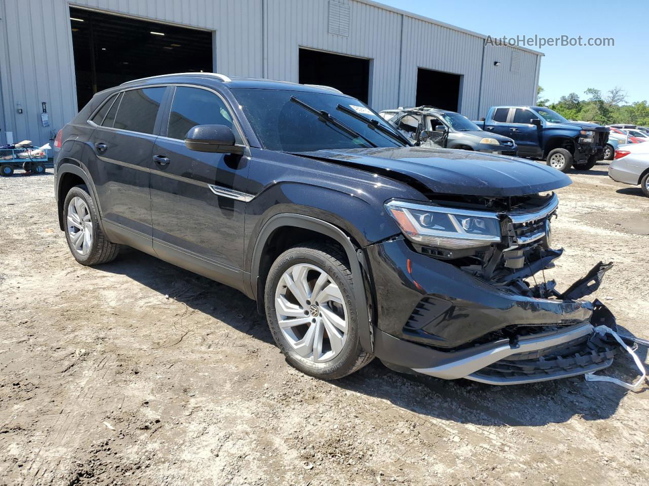 2021 Volkswagen Atlas Cross Sport Se Black vin: 1V2DC2CA1MC212126