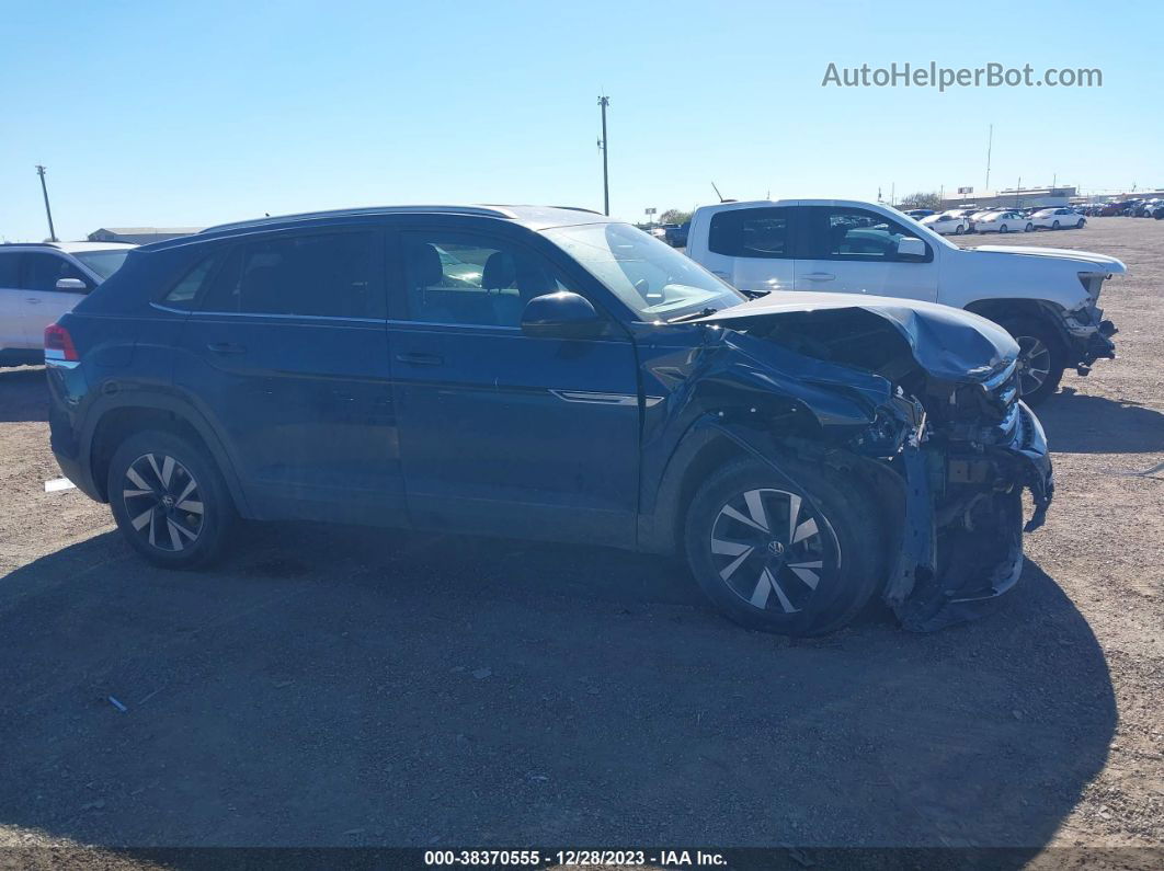 2021 Volkswagen Atlas Cross Sport 2.0t Se Blue vin: 1V2DC2CA9MC217882