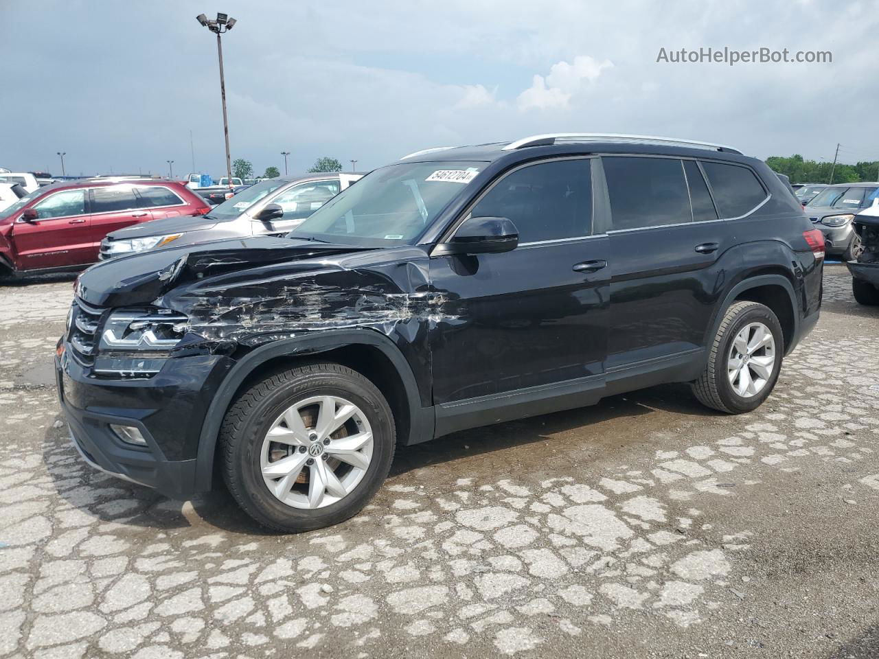 2018 Volkswagen Atlas Se Black vin: 1V2DP2CA2JC596966