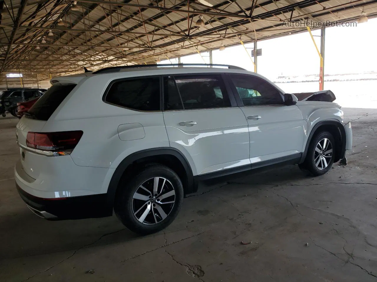 2021 Volkswagen Atlas Se Белый vin: 1V2DP2CA2MC543186