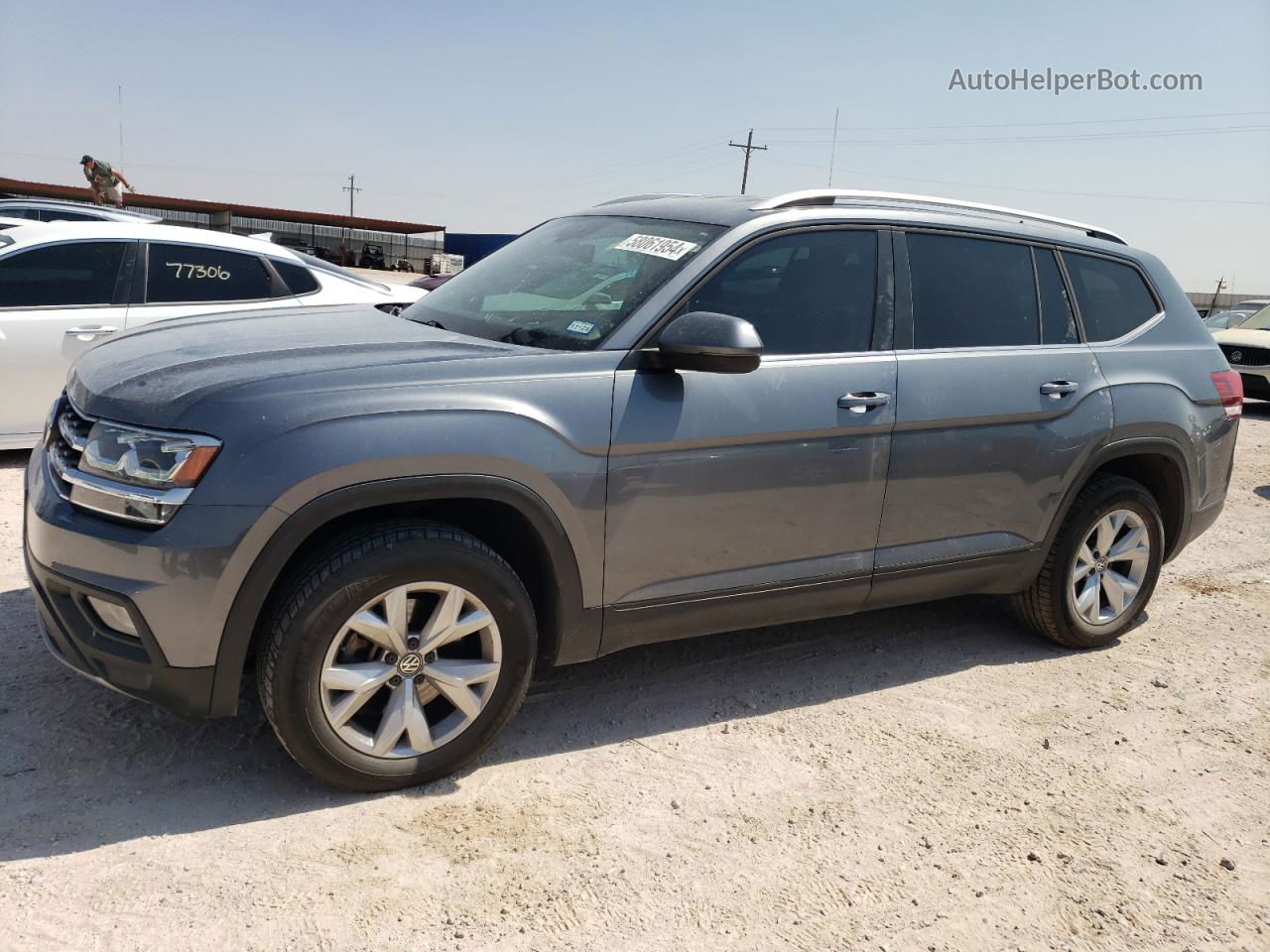 2018 Volkswagen Atlas Se Серый vin: 1V2DP2CA3JC597494