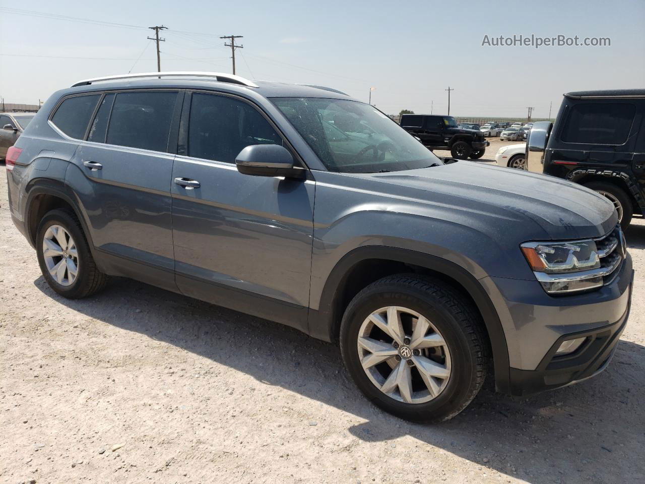 2018 Volkswagen Atlas Se Серый vin: 1V2DP2CA3JC597494