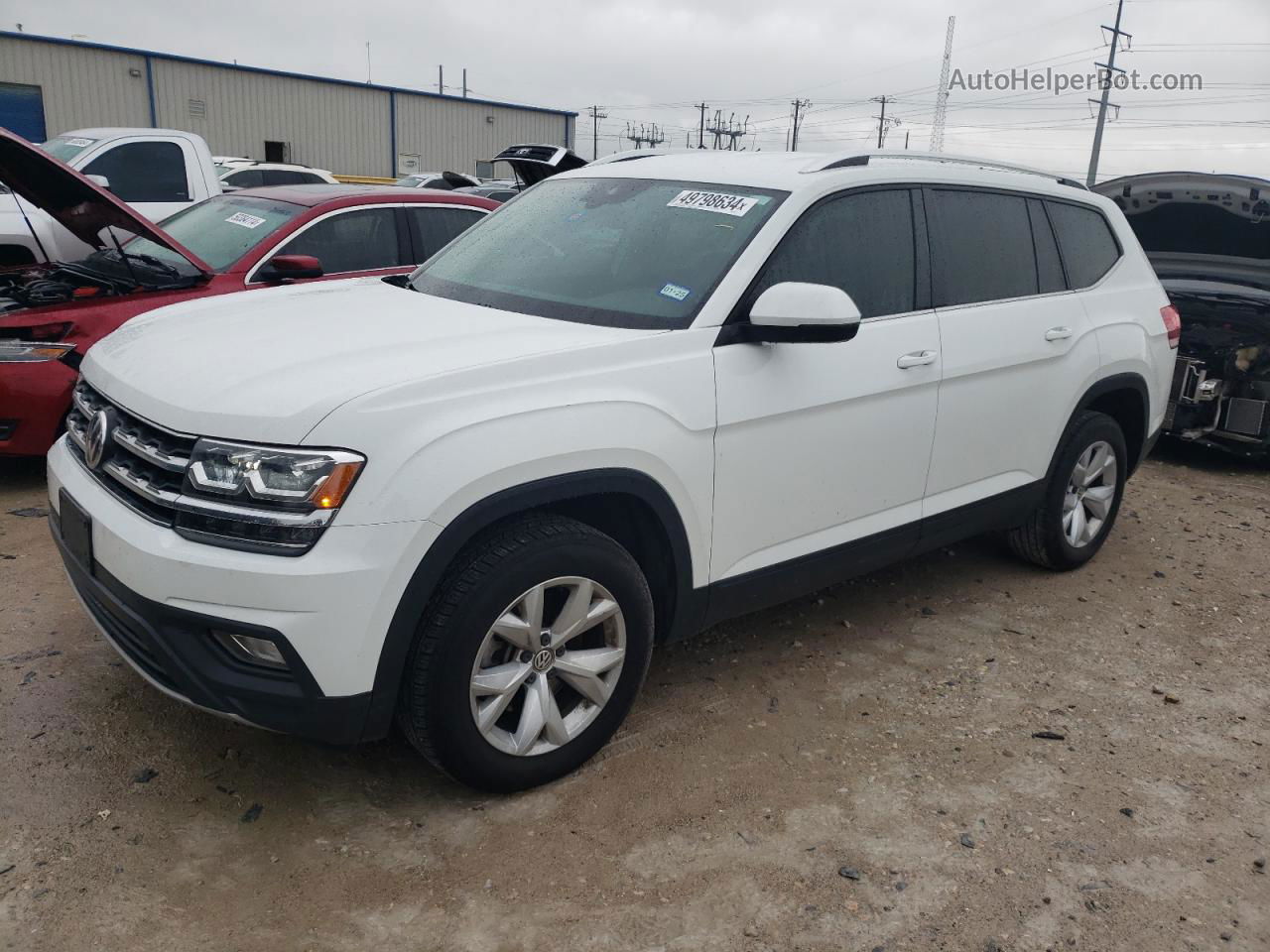 2018 Volkswagen Atlas Se White vin: 1V2DR2CA1JC531973