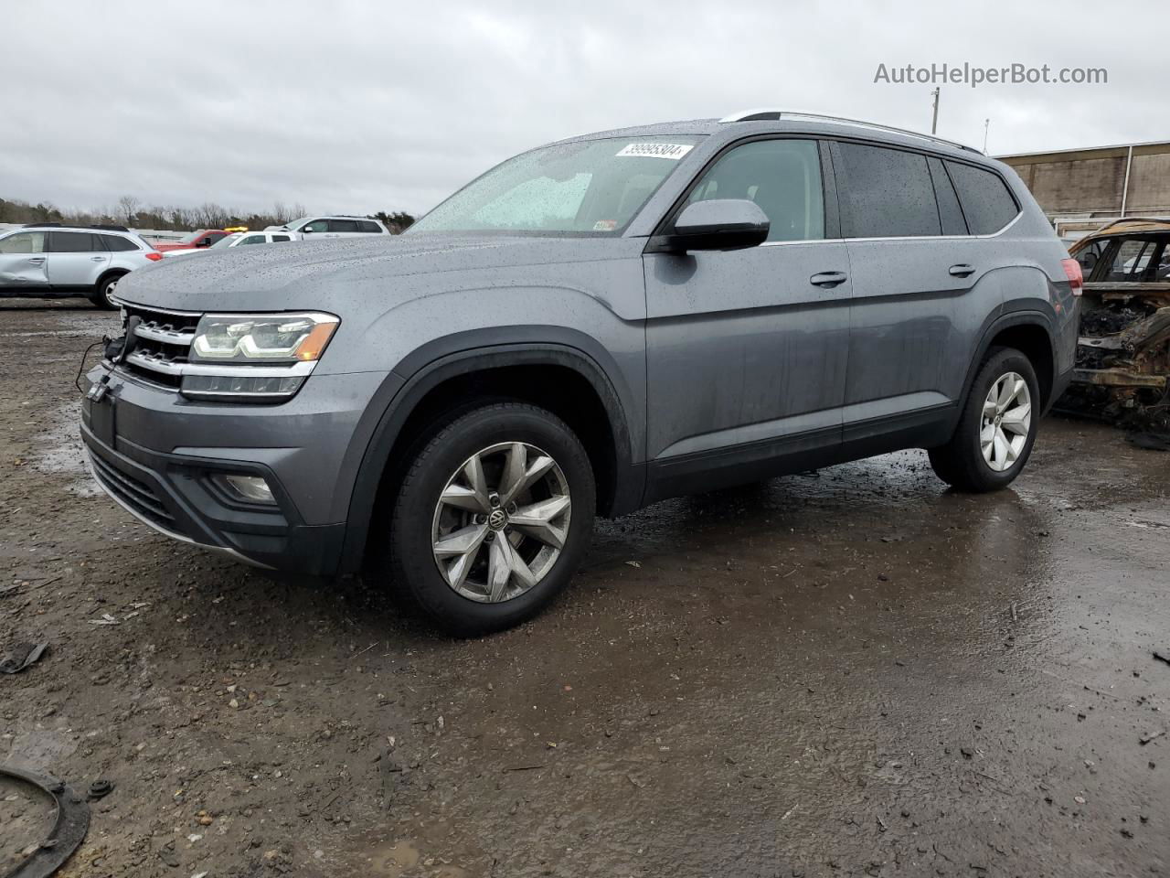 2018 Volkswagen Atlas Se Gray vin: 1V2DR2CA2JC522375