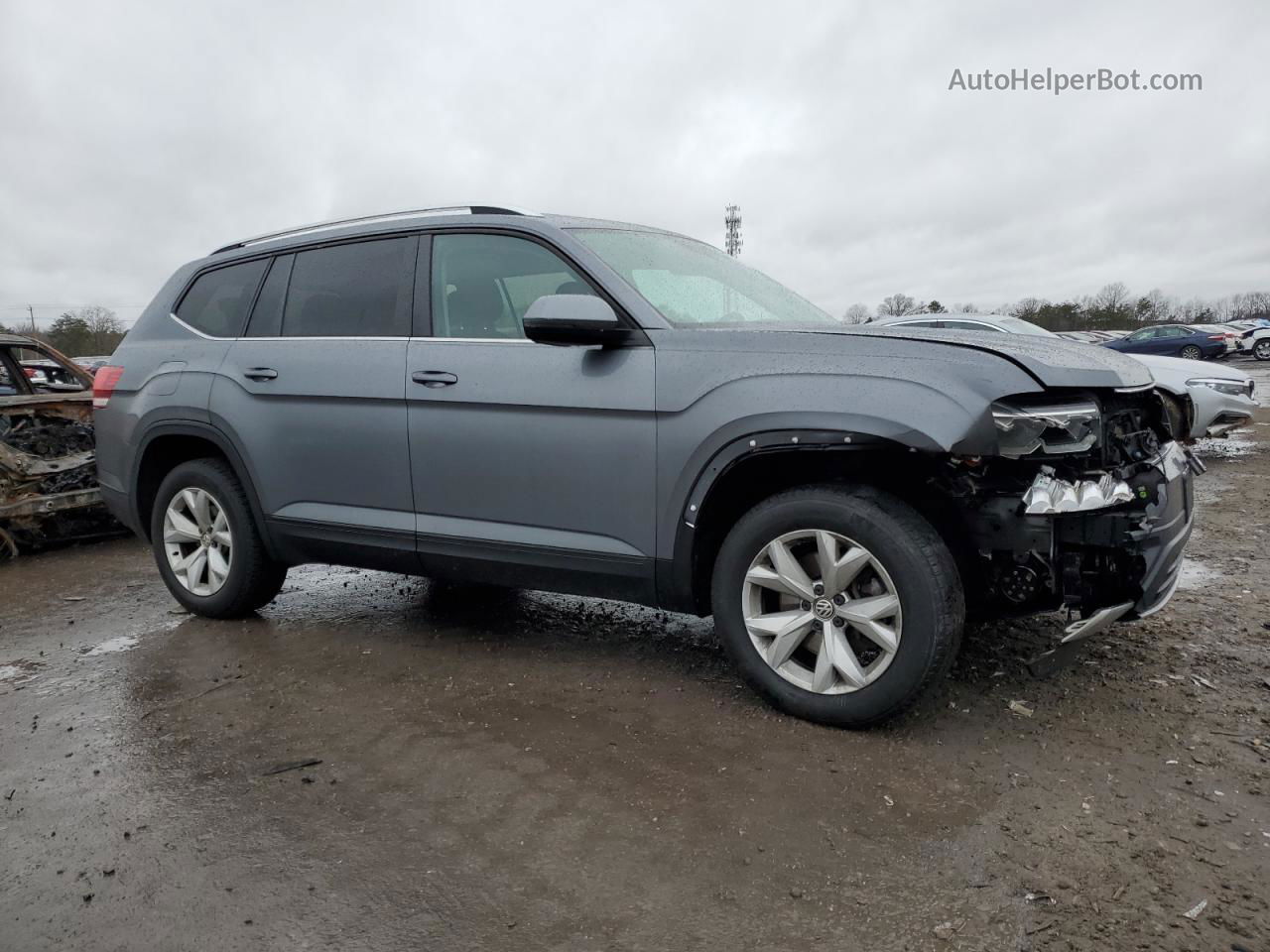 2018 Volkswagen Atlas Se Серый vin: 1V2DR2CA2JC522375