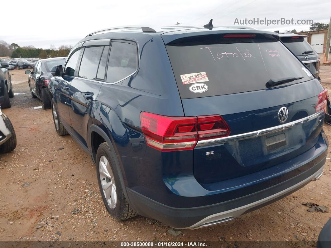 2018 Volkswagen Atlas 3.6l V6 Se/3.6l V6 Se W/technology Blue vin: 1V2DR2CA2JC561581