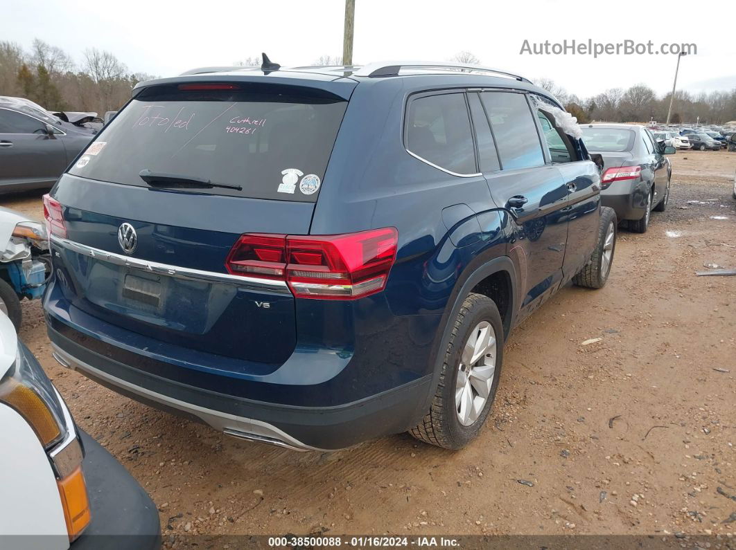 2018 Volkswagen Atlas 3.6l V6 Se/3.6l V6 Se W/technology Blue vin: 1V2DR2CA2JC561581