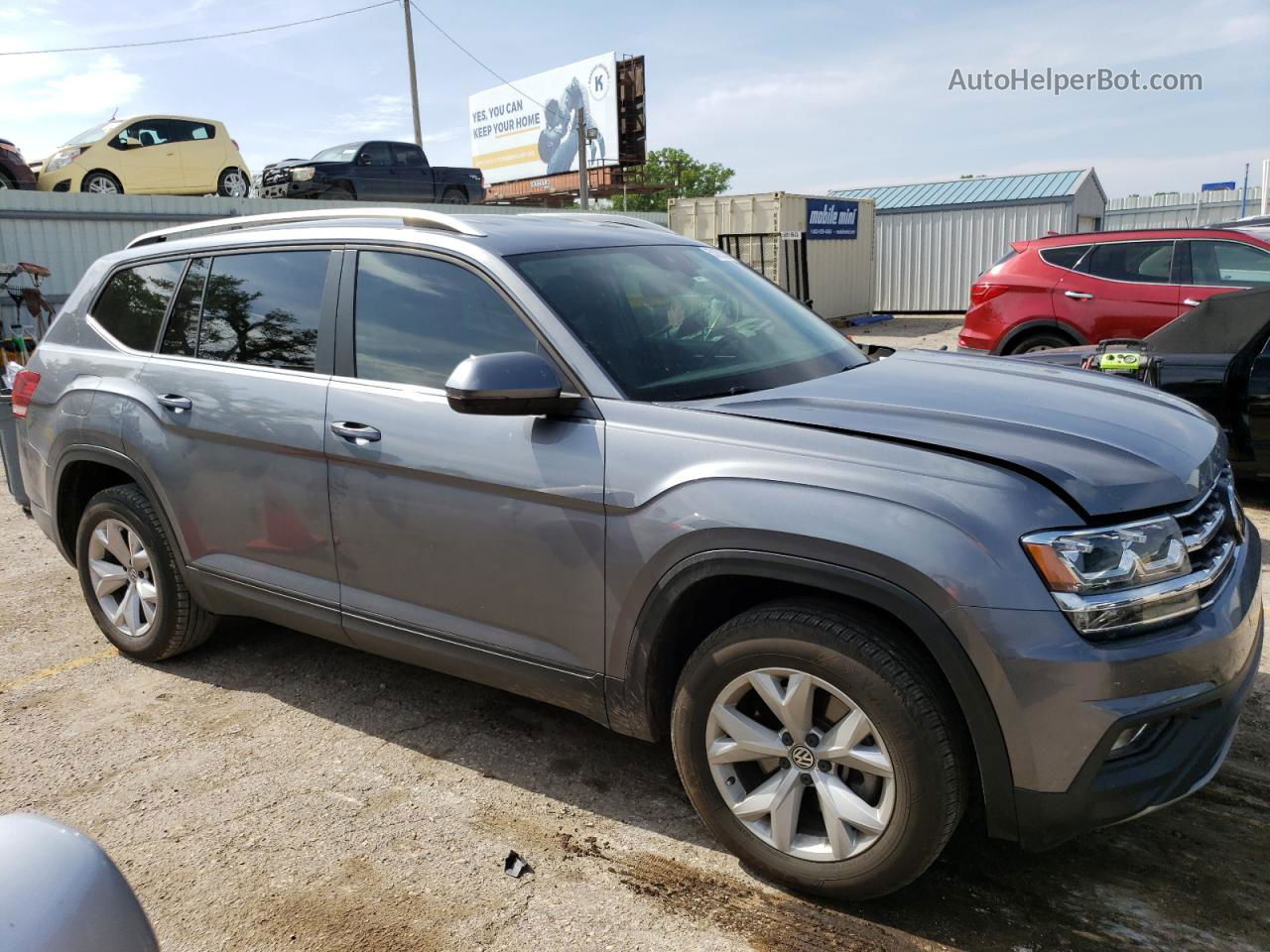 2018 Volkswagen Atlas Se Gray vin: 1V2DR2CA6JC531189