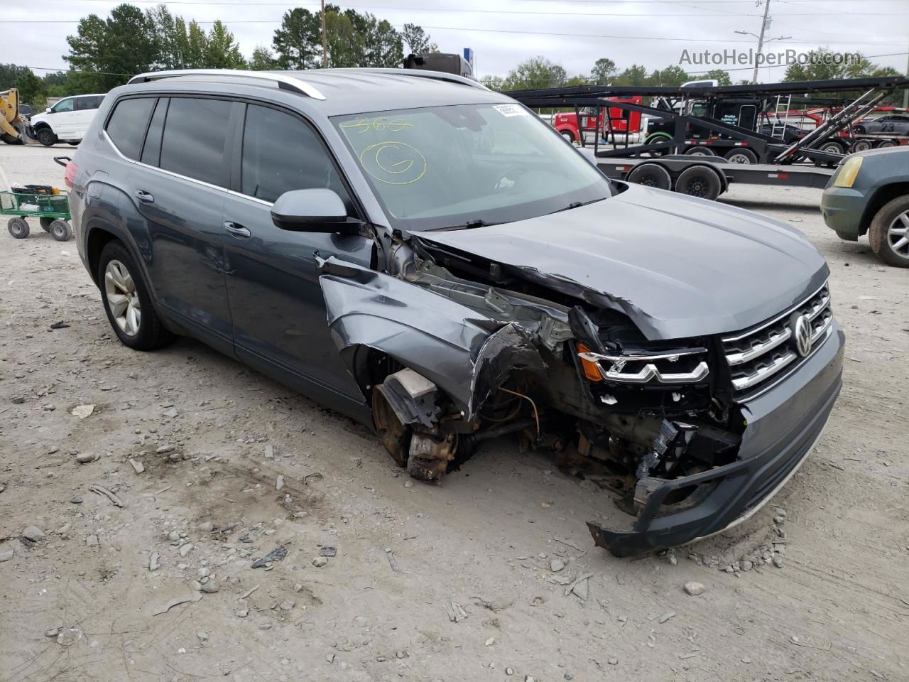 2018 Volkswagen Atlas Se Gray vin: 1V2DR2CA6JC547926