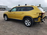 2018 Volkswagen Atlas Se Yellow vin: 1V2DR2CAXJC554894