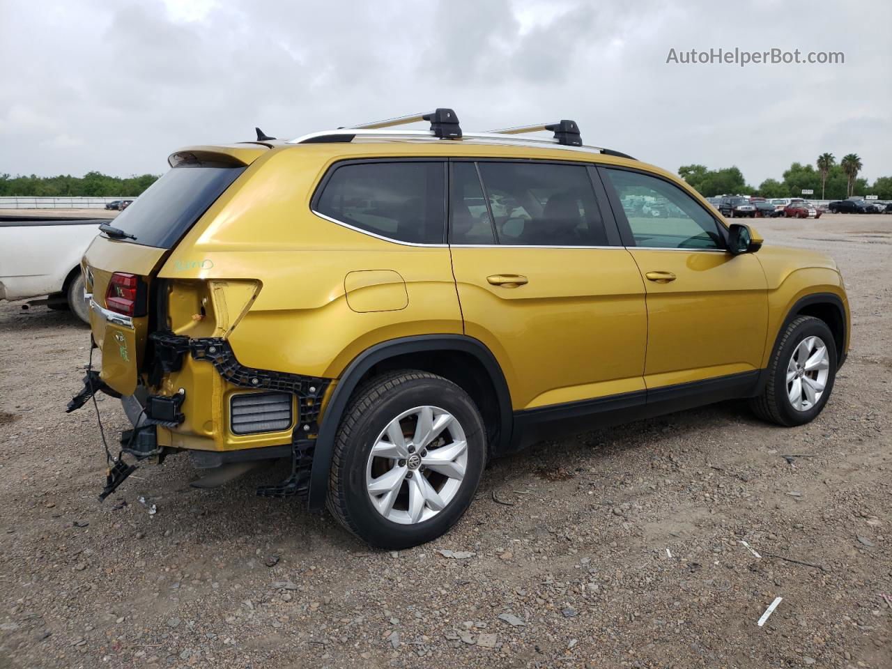 2018 Volkswagen Atlas Se Yellow vin: 1V2DR2CAXJC554894