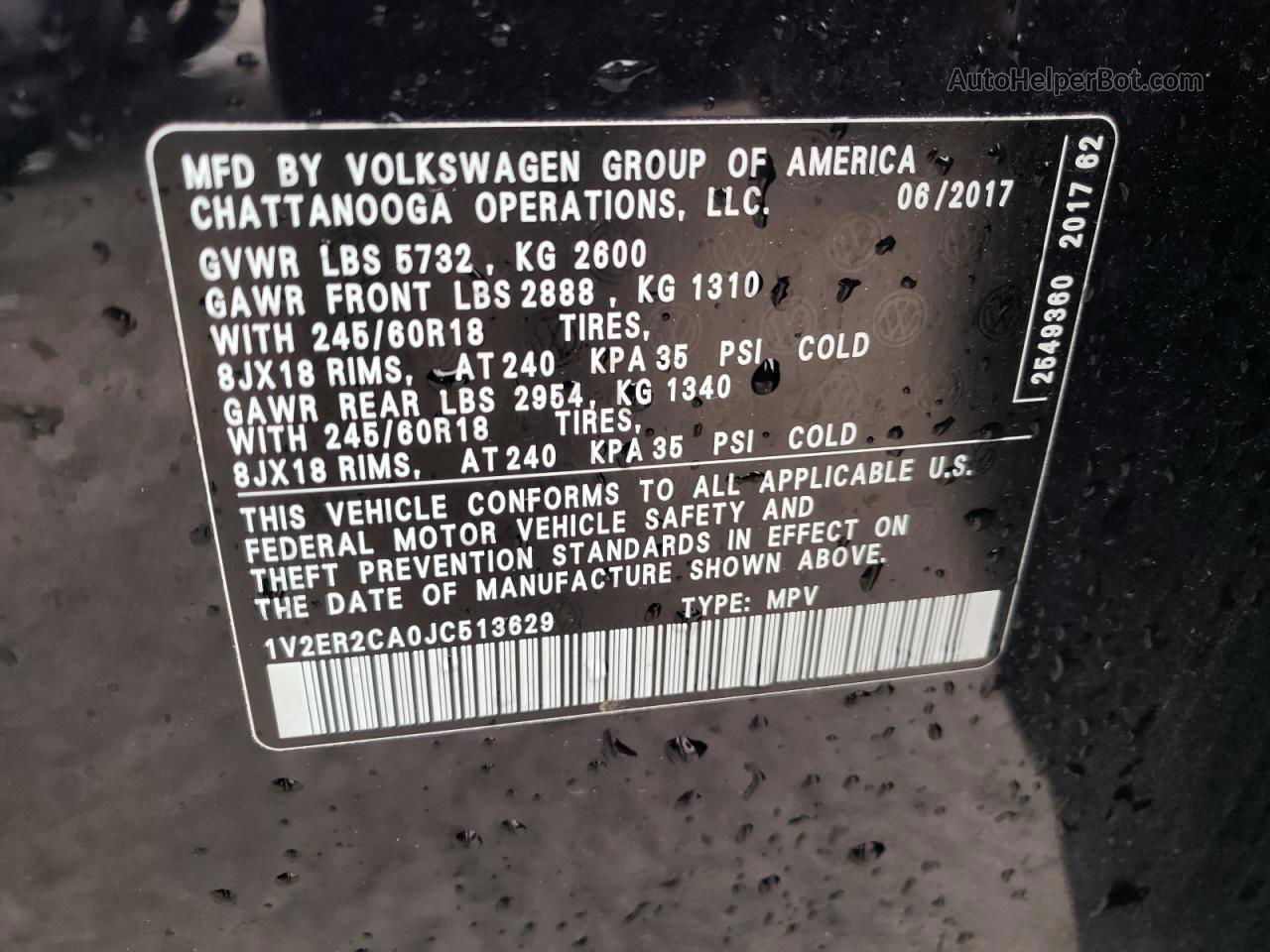 2018 Volkswagen Atlas Sel Gray vin: 1V2ER2CA0JC513629