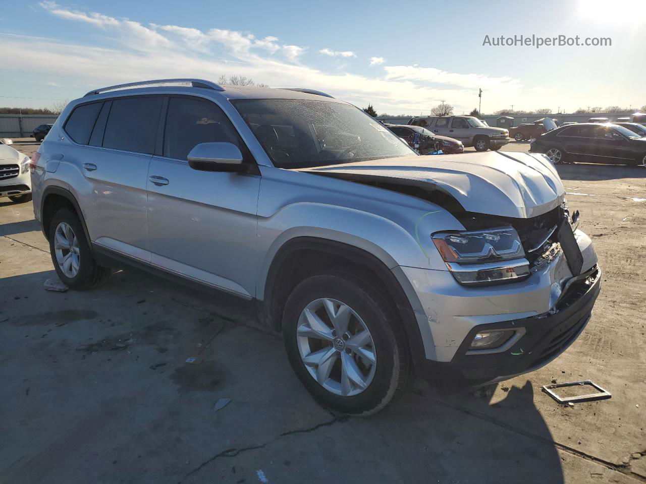 2018 Volkswagen Atlas Sel Gray vin: 1V2ER2CA0JC523884