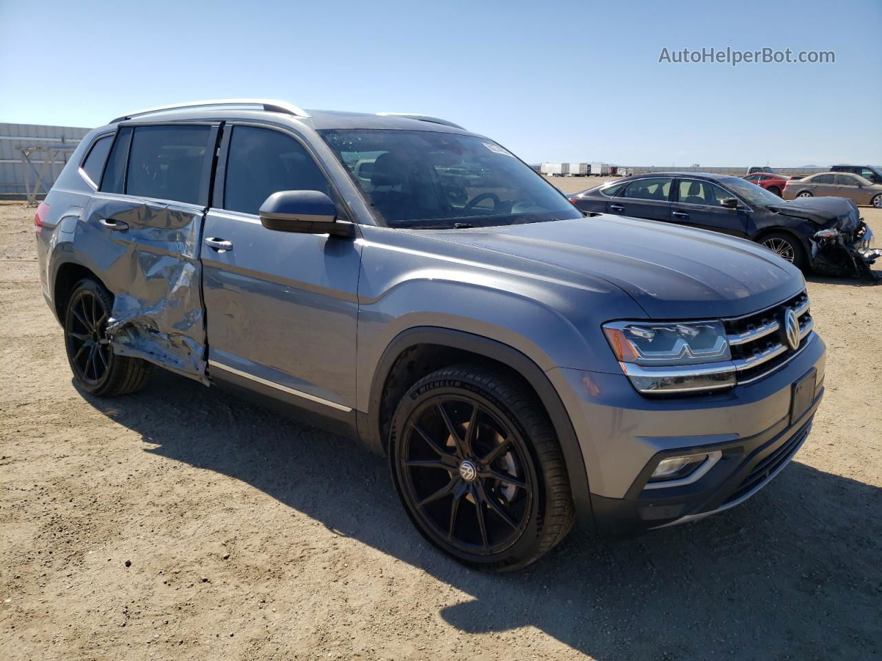 2018 Volkswagen Atlas Sel Gray vin: 1V2ER2CA1JC514305