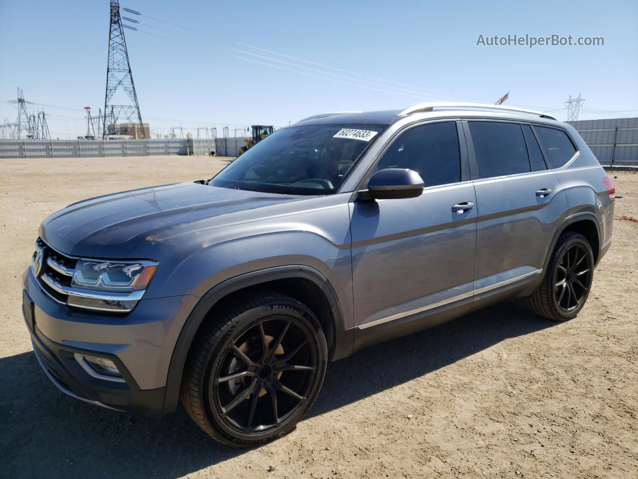 2018 Volkswagen Atlas Sel Gray vin: 1V2ER2CA1JC514305