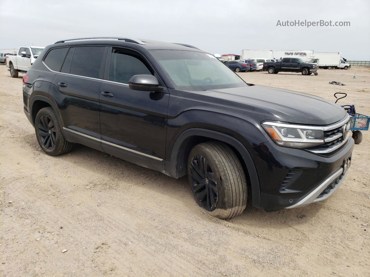 2021 Volkswagen Atlas Sel Black vin: 1V2ER2CA2MC568457