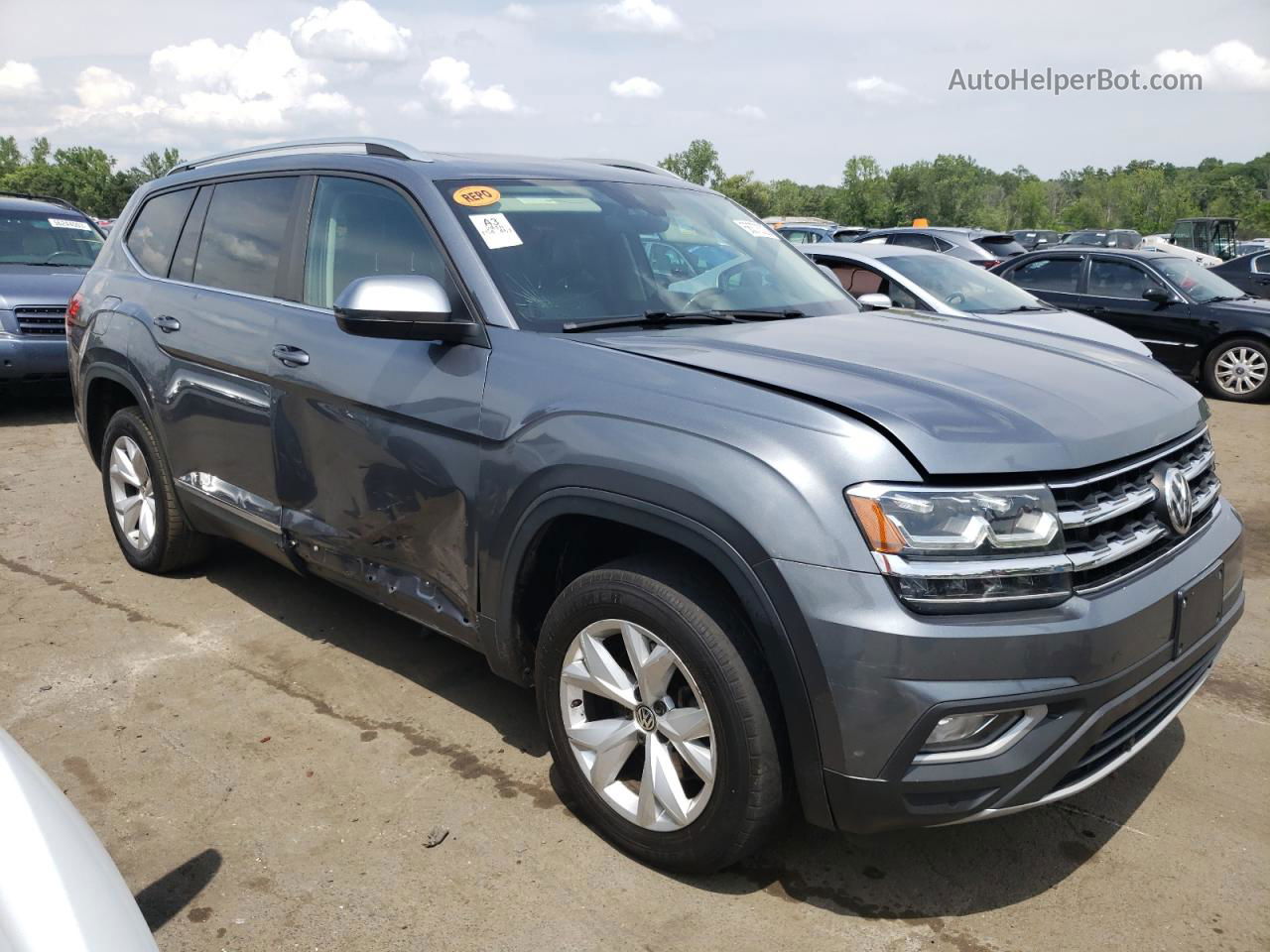 2018 Volkswagen Atlas Sel Gray vin: 1V2ER2CA3JC513222