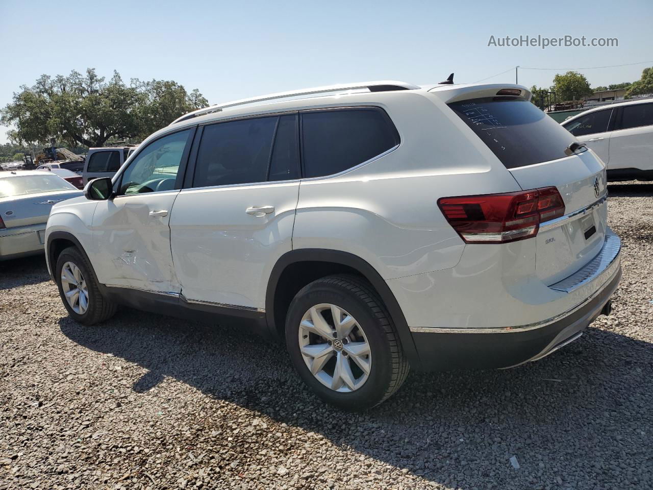 2018 Volkswagen Atlas Sel White vin: 1V2ER2CA5JC530782