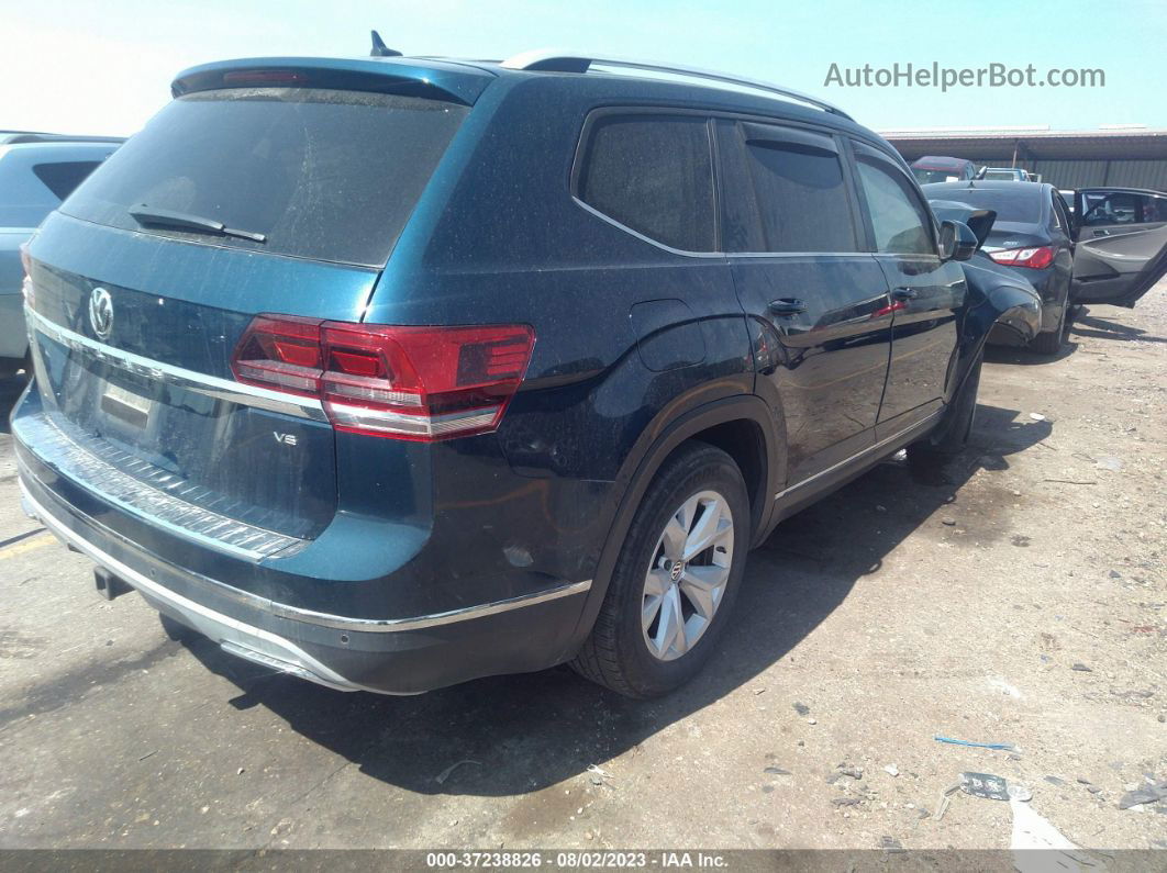 2018 Volkswagen Atlas 3.6l V6 Sel Синий vin: 1V2ER2CA5JC553091