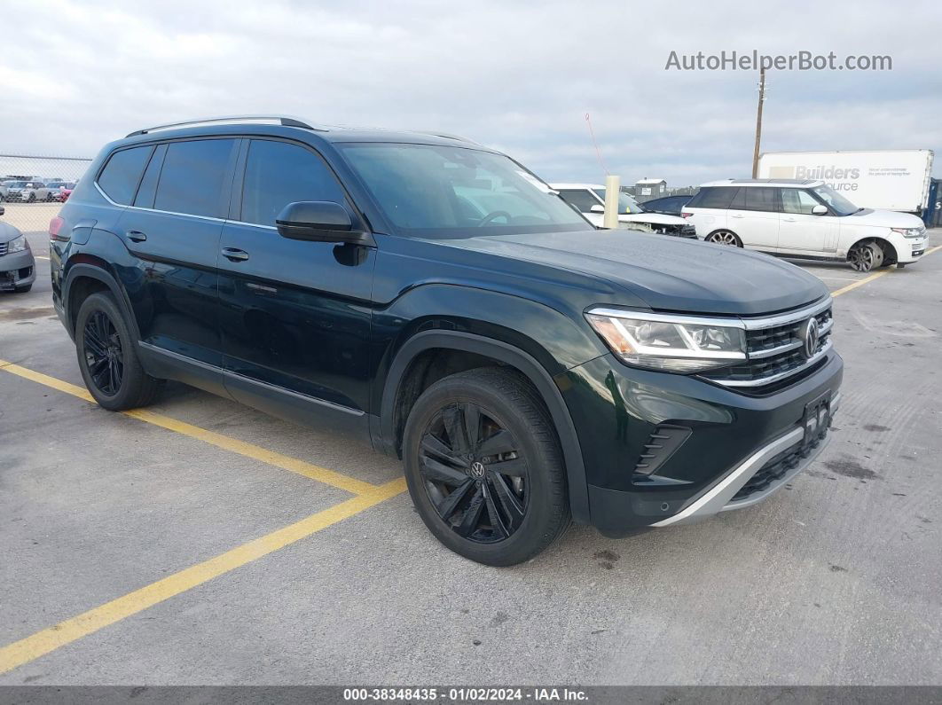 2021 Volkswagen Atlas 3.6l V6 Sel Черный vin: 1V2ER2CA5MC523478