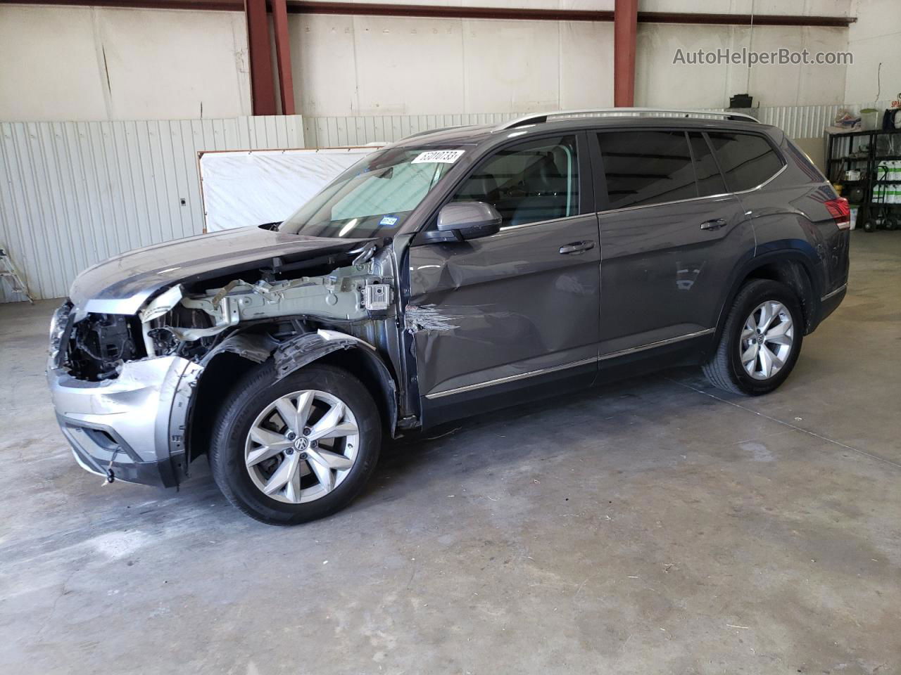 2018 Volkswagen Atlas Sel Серый vin: 1V2ER2CA6JC523078