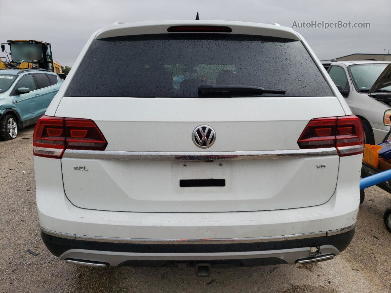 2018 Volkswagen Atlas Sel White vin: 1V2ER2CA7JC521856