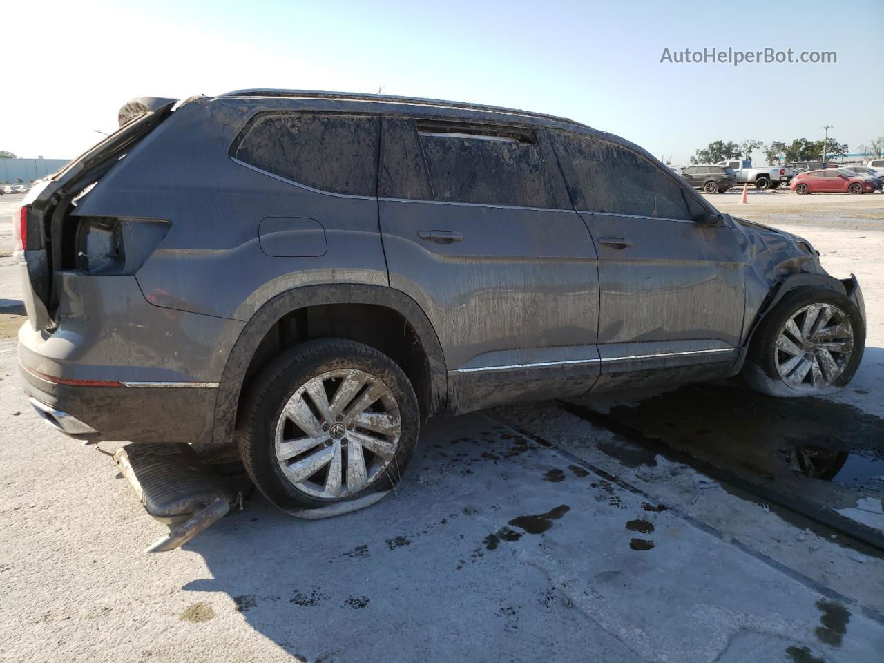 2021 Volkswagen Atlas Sel Gray vin: 1V2ER2CA8MC520915