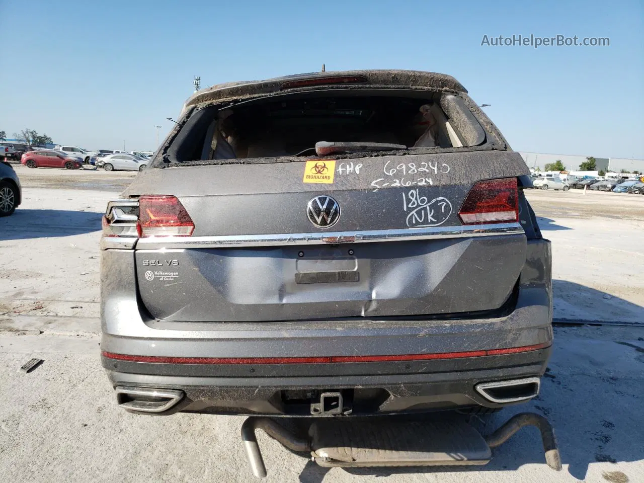 2021 Volkswagen Atlas Sel Gray vin: 1V2ER2CA8MC520915