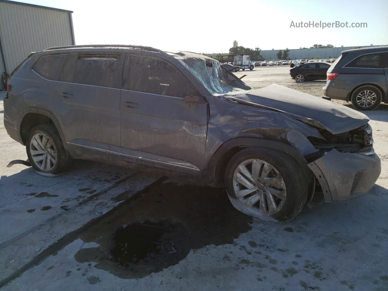 2021 Volkswagen Atlas Sel Gray vin: 1V2ER2CA8MC520915