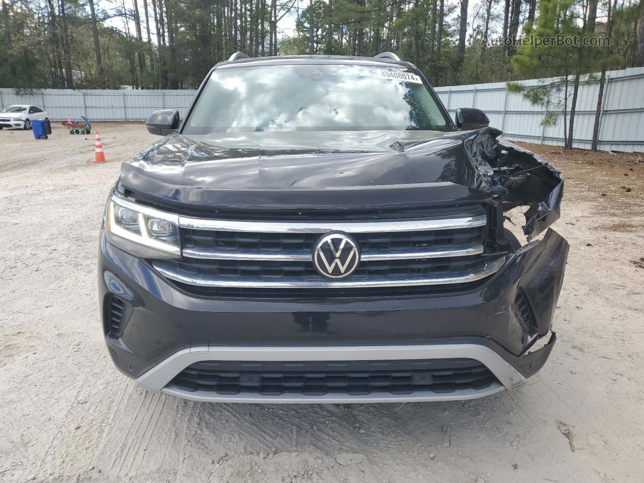 2021 Volkswagen Atlas Sel Черный vin: 1V2ER2CAXMC551325