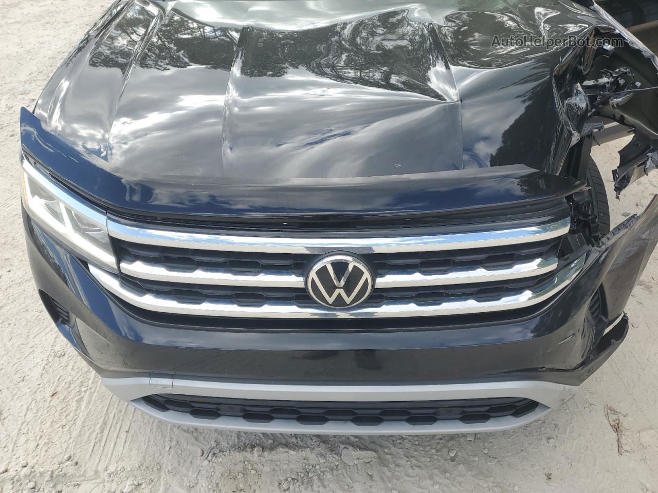 2021 Volkswagen Atlas Sel Черный vin: 1V2ER2CAXMC551325