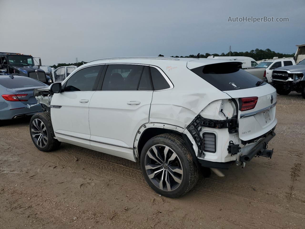 2021 Volkswagen Atlas Cross Sport Sel Premium R-line White vin: 1V2FE2CA0MC215537