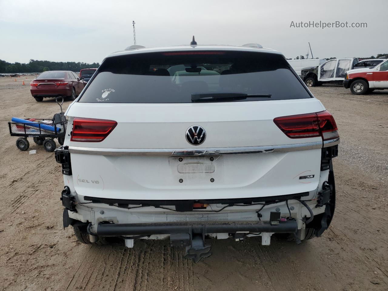 2021 Volkswagen Atlas Cross Sport Sel Premium R-line Белый vin: 1V2FE2CA0MC215537