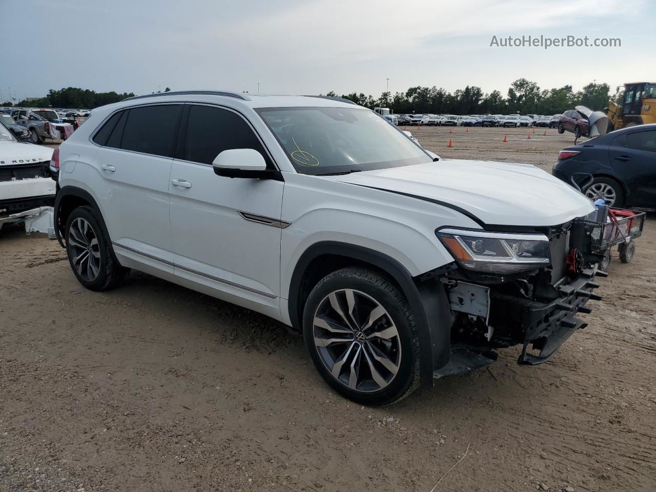 2021 Volkswagen Atlas Cross Sport Sel Premium R-line Белый vin: 1V2FE2CA0MC215537