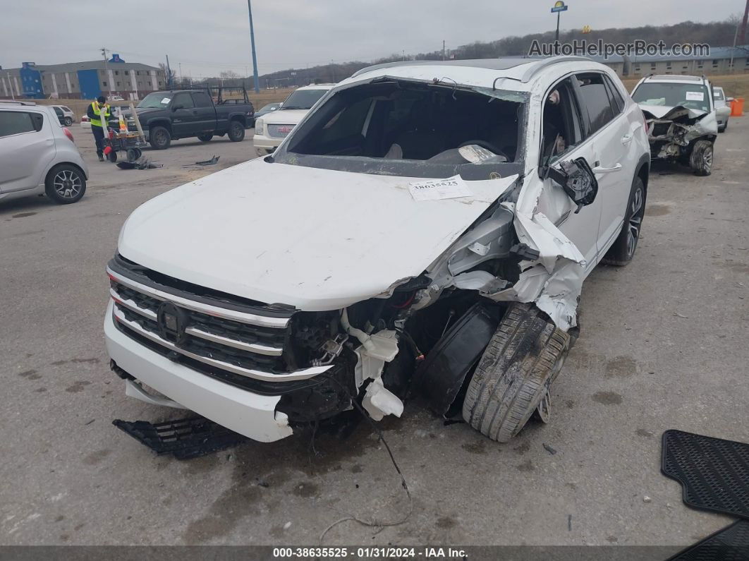 2021 Volkswagen Atlas Cross Sport 3.6l V6 Sel Premium R-line White vin: 1V2FE2CA0MC229776