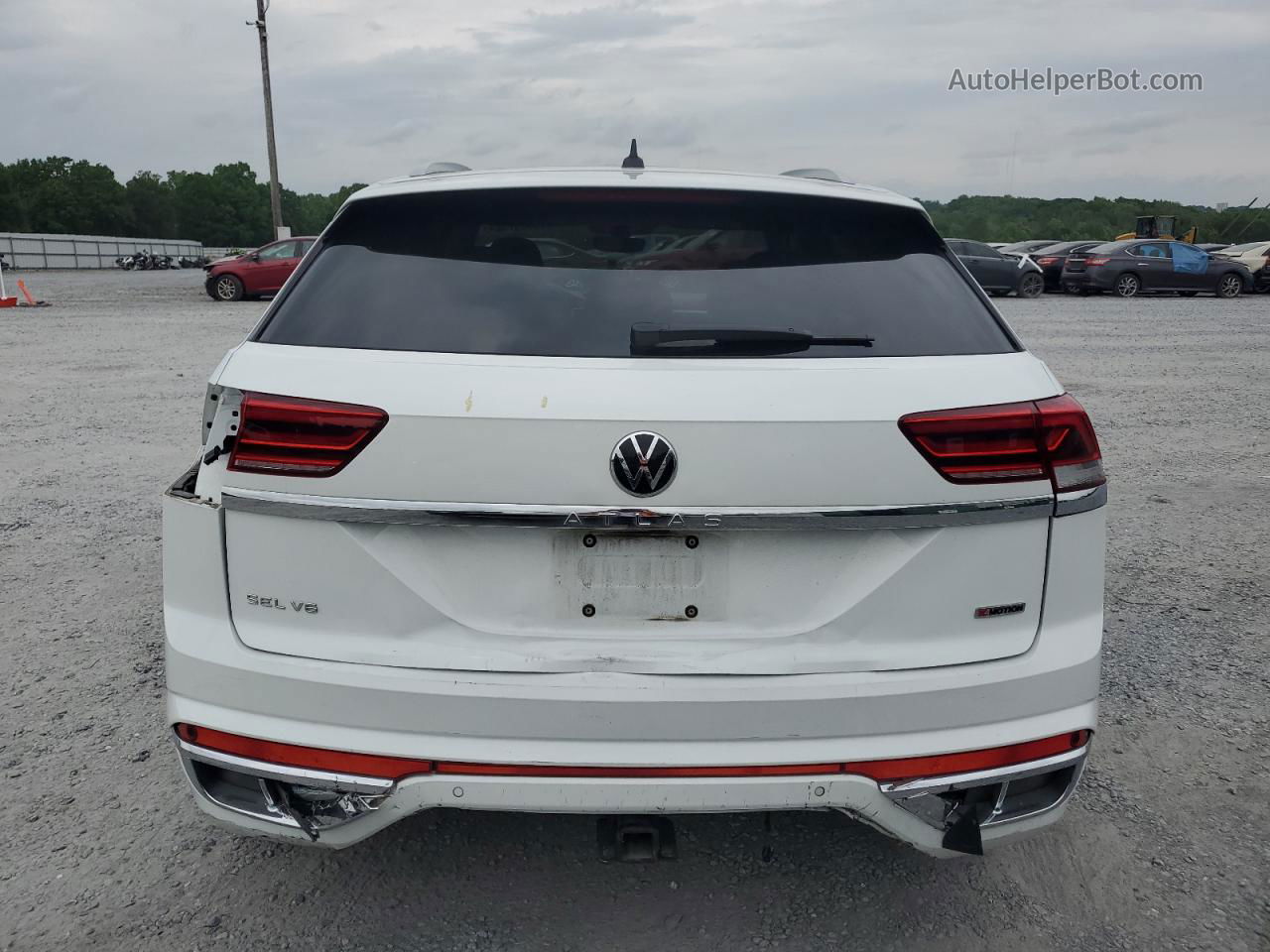 2021 Volkswagen Atlas Cross Sport Sel Premium R-line White vin: 1V2FE2CA3MC222241