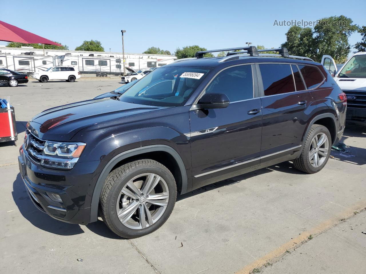 2018 Volkswagen Atlas Se Black vin: 1V2FR2CA6JC539124